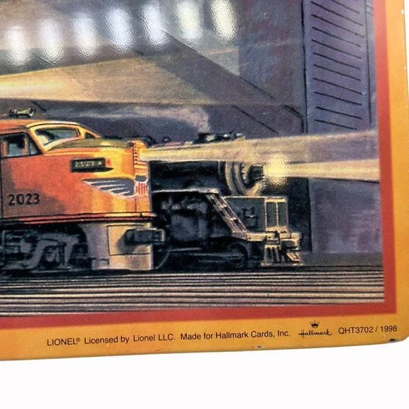 Hallmark Replica Lionel Tin Sign 1952 Catalog Cover Graphic 1998 Train Loco - Picture 7 of 16